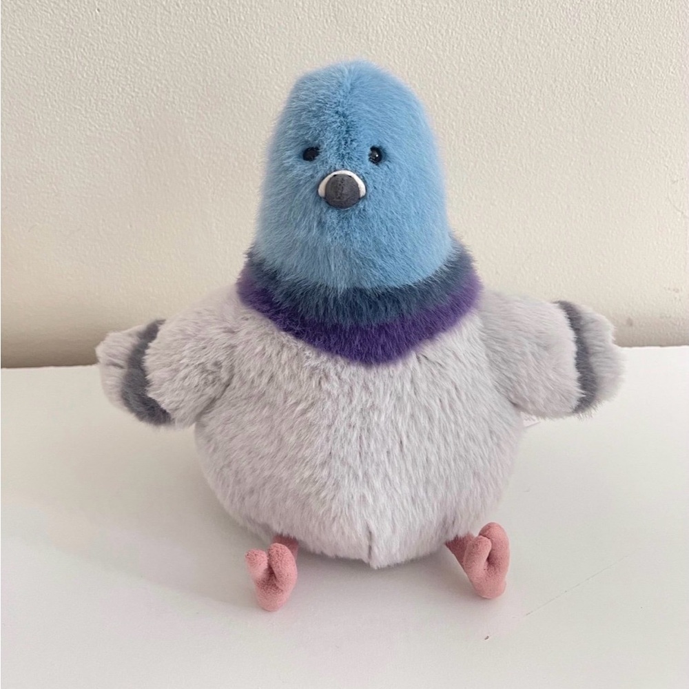 AUTHENTIC Jellycat Strutton Pigeon Plush Stuffed Animal NWT FAO Exclusive